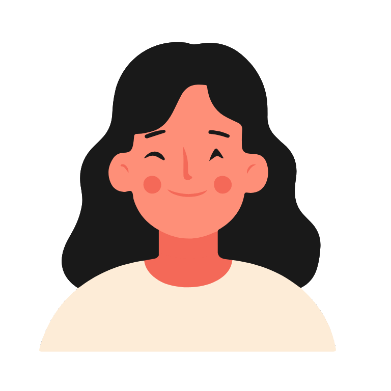 Graphic of a person representing person first portrait campaign.